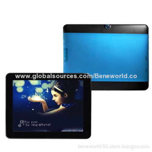 9.7-inch 4-core IPS Tablet PCs with 3G and GPS, Dual-camera